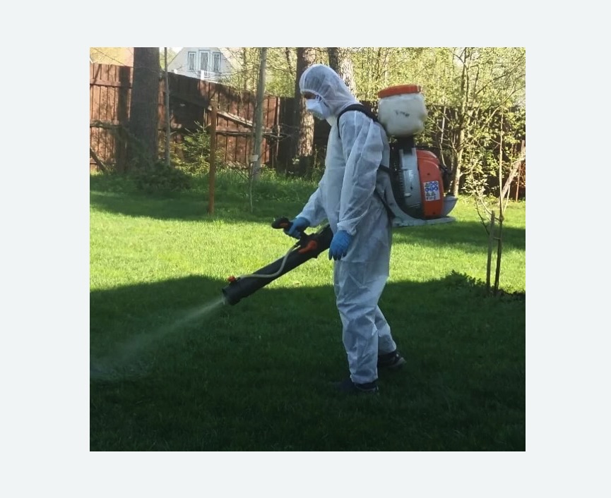 Обработка территории от клещей в Губахе